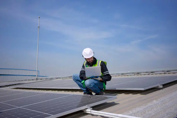 placas solares en la industria